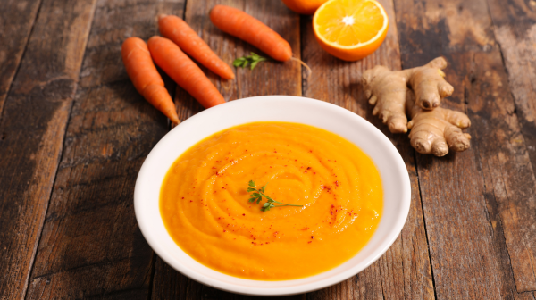 Carrot-Ginger-Shiitake Soup